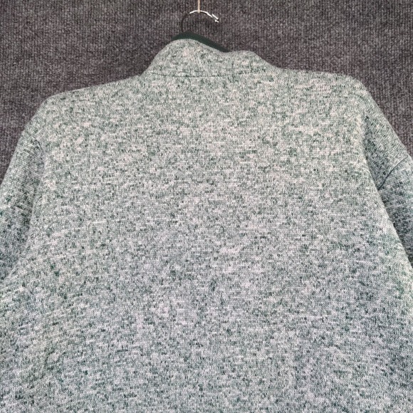 Stan Herman Men's Full Zip Fleece Jacket Green Heathered Size XL 100% Polyester - Picture 3 of 12